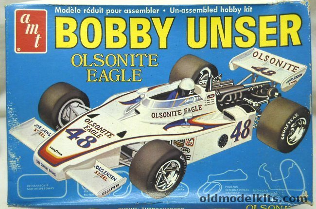 AMT 1/25 Bobby Unser Olsonite Eagle Indianapolis Racer, T263 plastic model kit